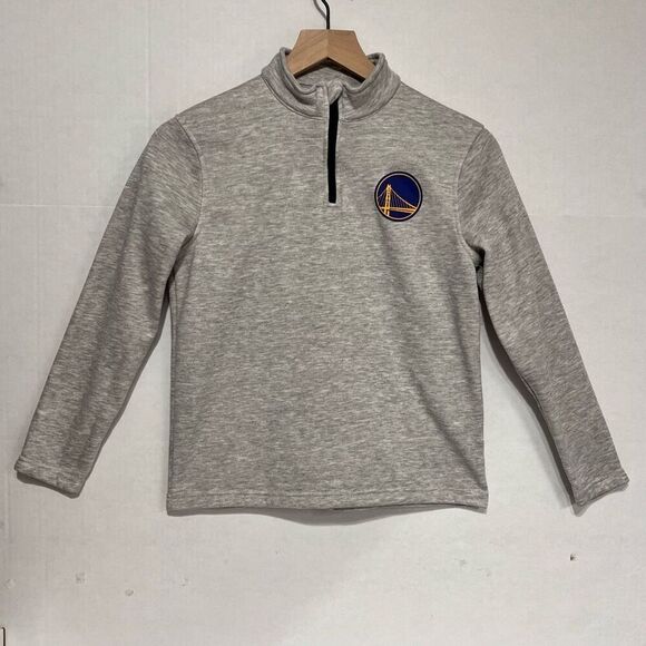 NBA Golden State Warriors Antigua Gray Sweatshirt   Boys Size 10-12 - Picture 1 of 4